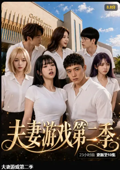 黄果短剧《夫妻游戏第二季》完整版高清无广告在线播放-AI夫妻游戏第二季全集爆火5对夫妻庄园公开做选择-百万奖金试探人性免费观看