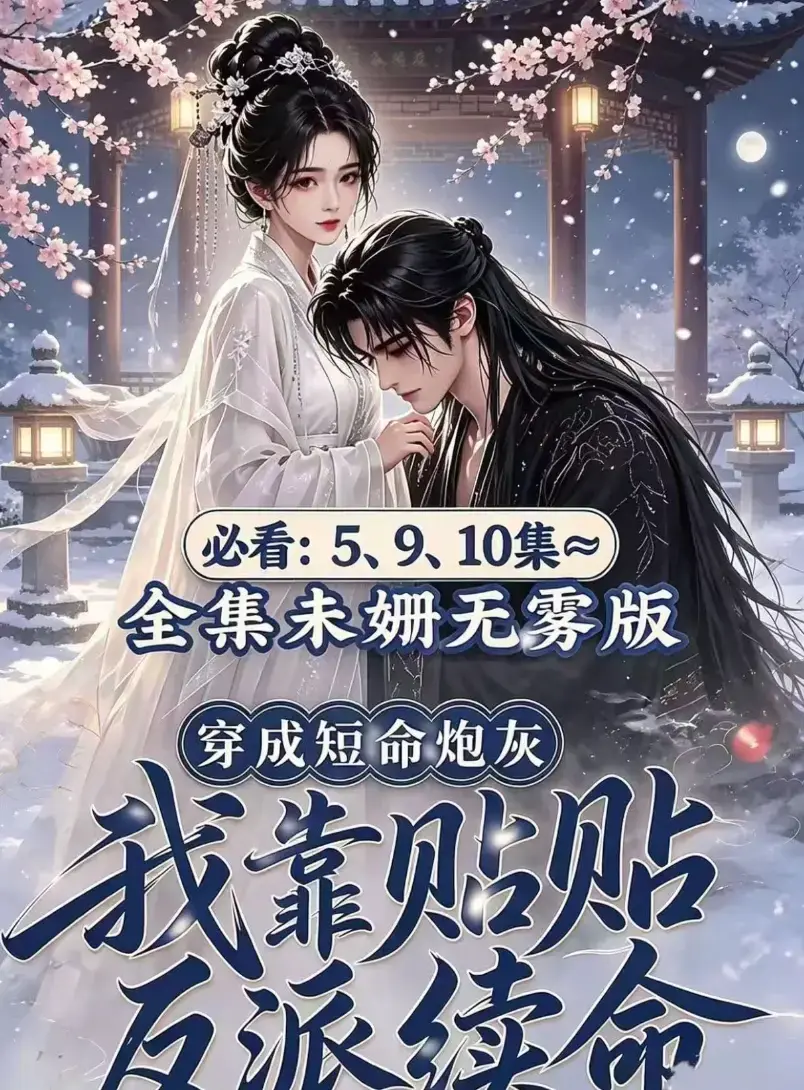 穿书超甜爽剧《穿成短命炮灰我靠贴贴反派续命》AI漫剧全集-无删减高清完整版免费在线观看-无广告资源网盘播放